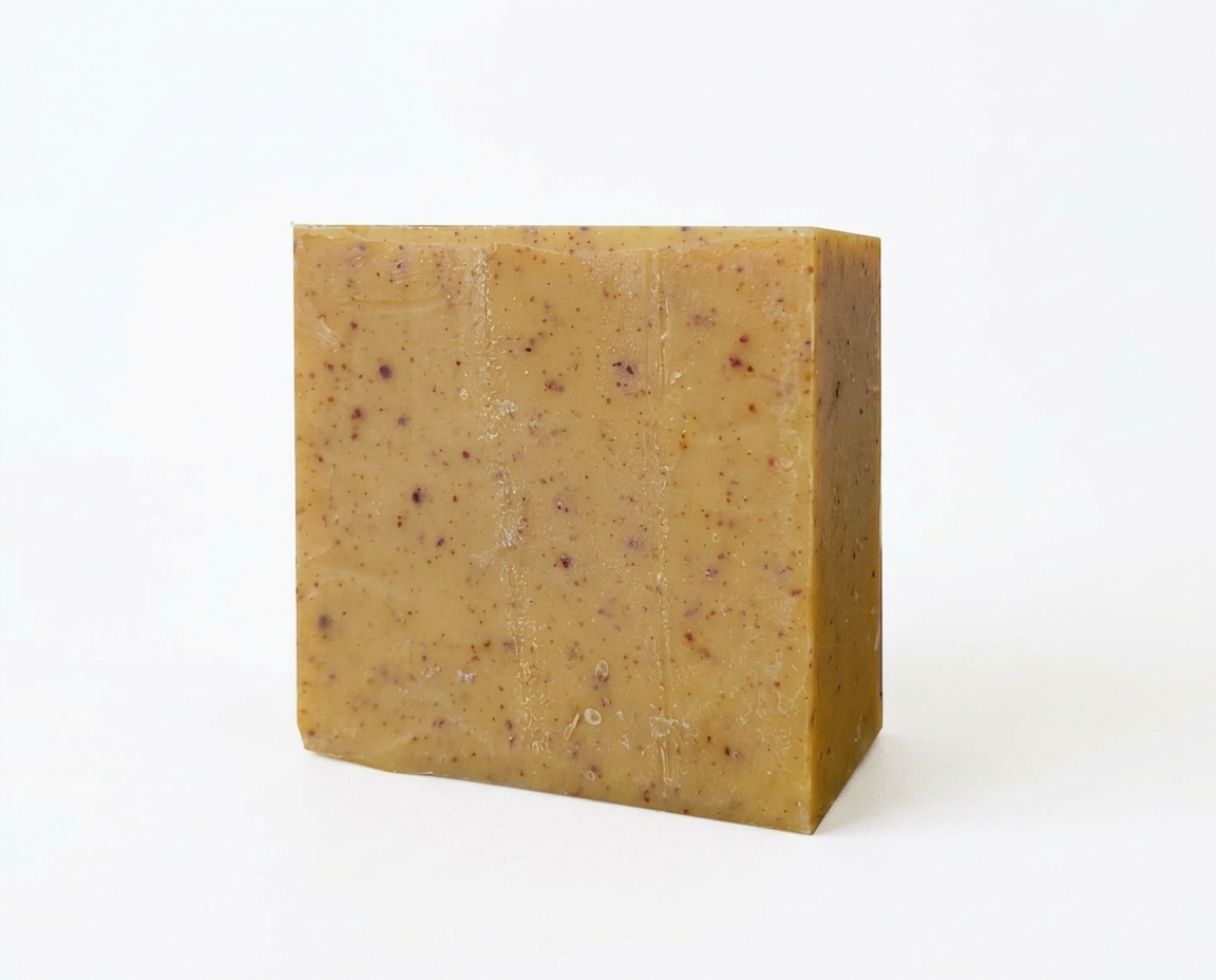 סבון טבעי כורכום פילינג חוחובה - עודפים -ללא אריזה