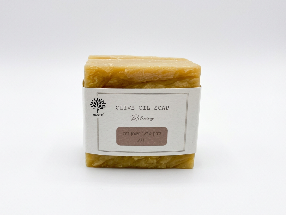 סבון טבעי משמן זית ואובלפיכה - רוגע - חדש