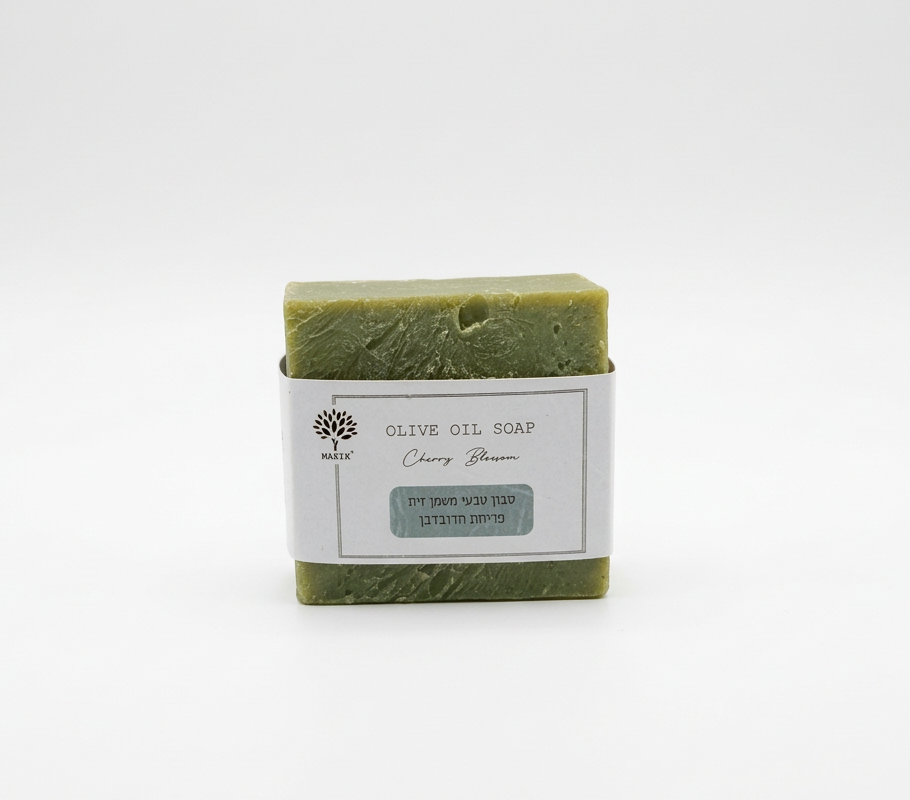 סבון טבעי ספירולינה ירוקה פריחת הדובדבן