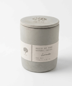 נר בעבודת יד - לבנדר