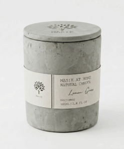 נר בעבודת יד - למון גראס